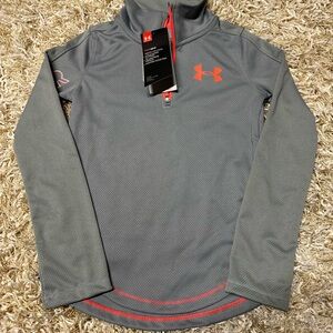 Under Armour Gray and Orange Pullover